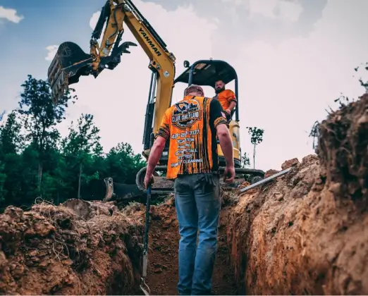 excavation expert working on a project